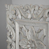 Floral Arabesque Wall Medallion – Gray (16”)